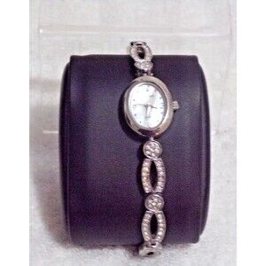 Elgin II Bezel Base 245‎ PC21 El528 Stainless Back Faux Diamond Stund Band Watch